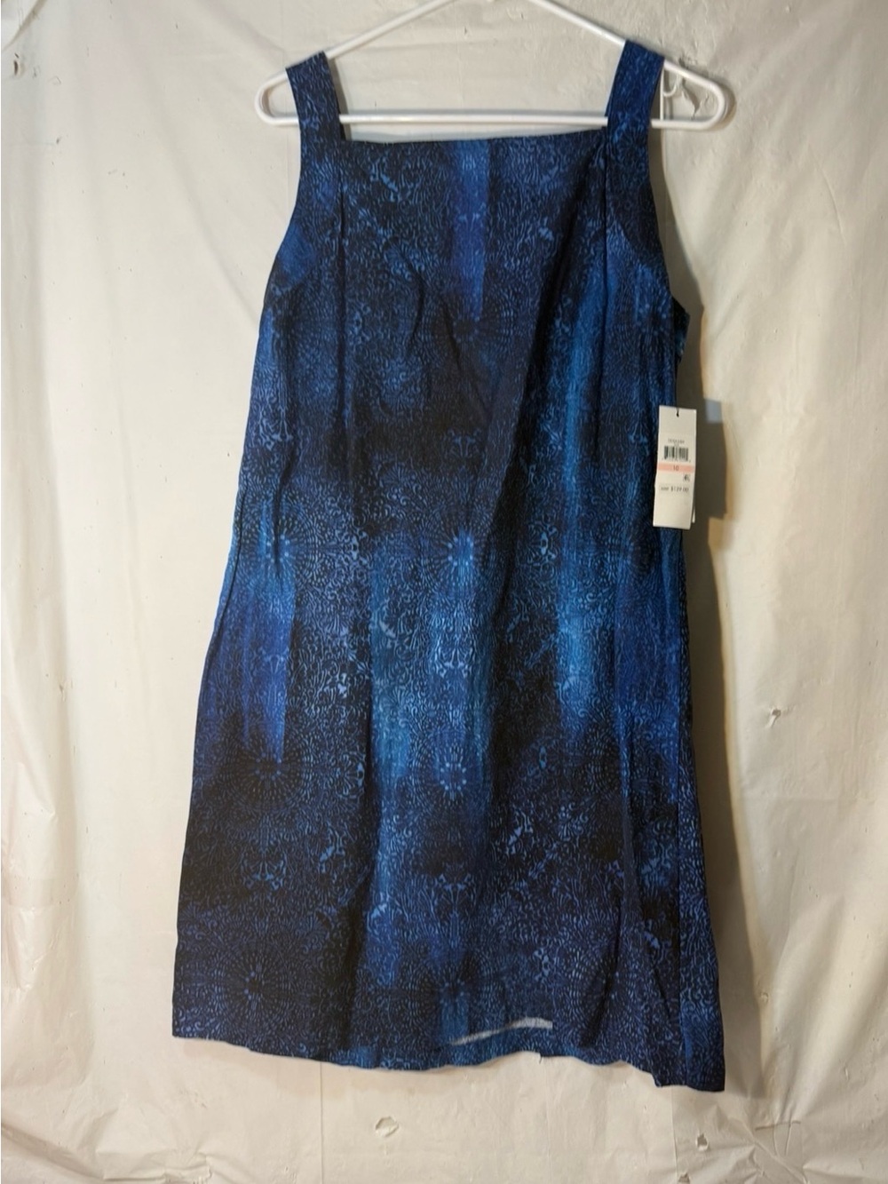 DKNY Petite Faded Print Mini Shift women’s petite Dress size 10